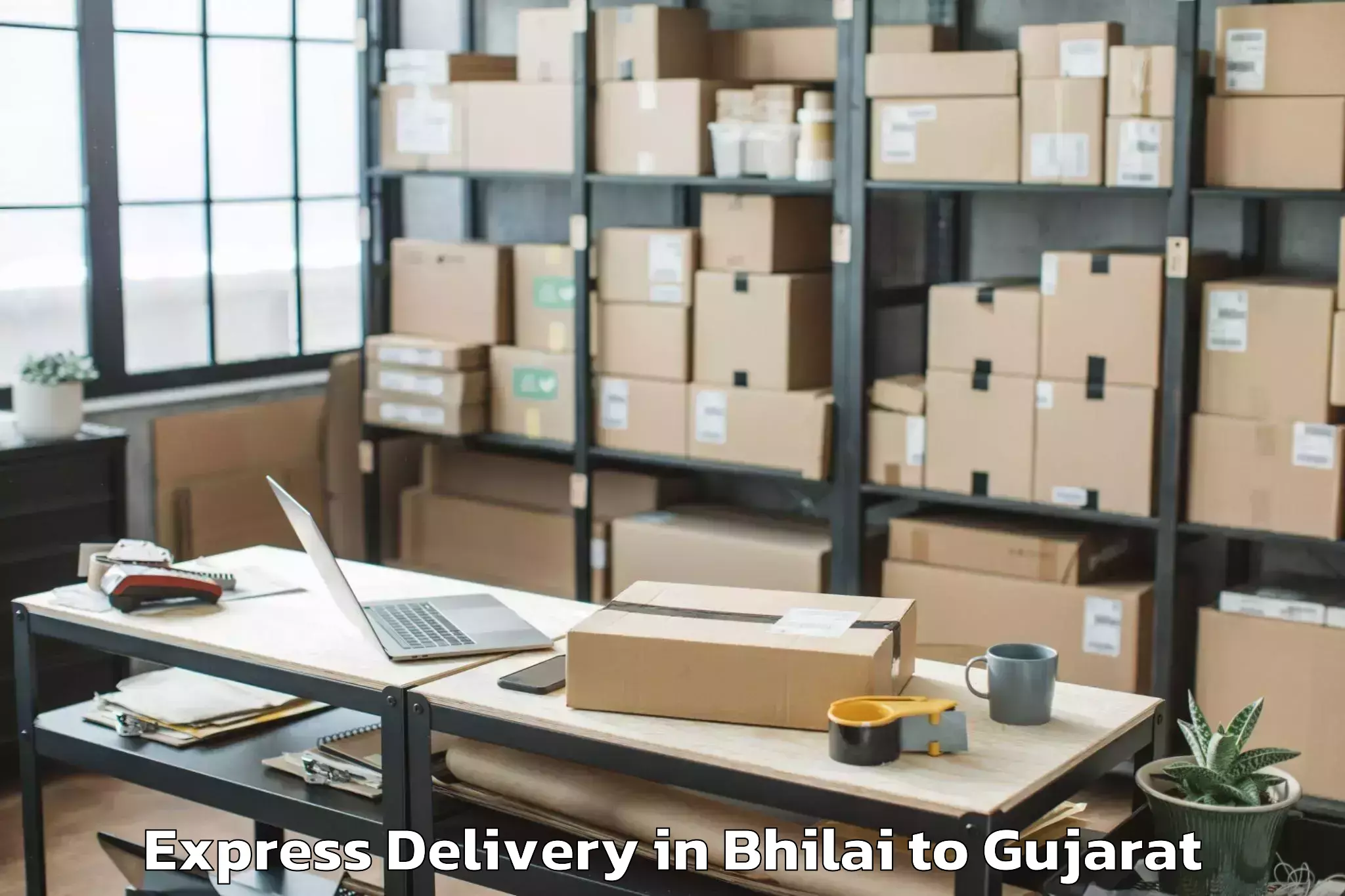 Hassle-Free Bhilai to Bhavnagar Airport Bhu Express Delivery